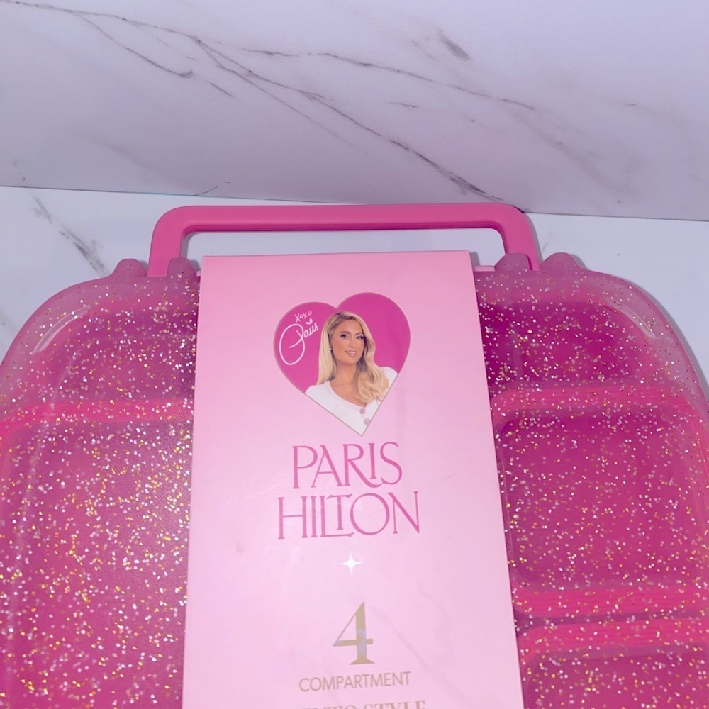 Paris Hilton Bento Lunch Box Pink Glitter - Picture 5 of 7